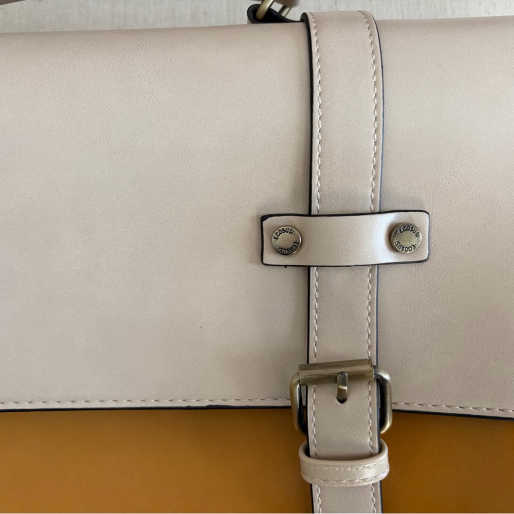 Vegan Leather Messenger Bag / Briefcase / Backpack Combo - Picture 2 of 7